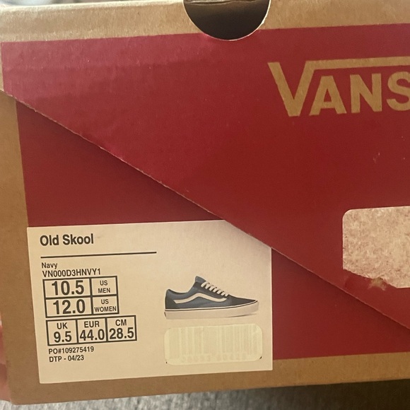 Vans Old Skool Shoe Navy Blue - Picture 4 of 6